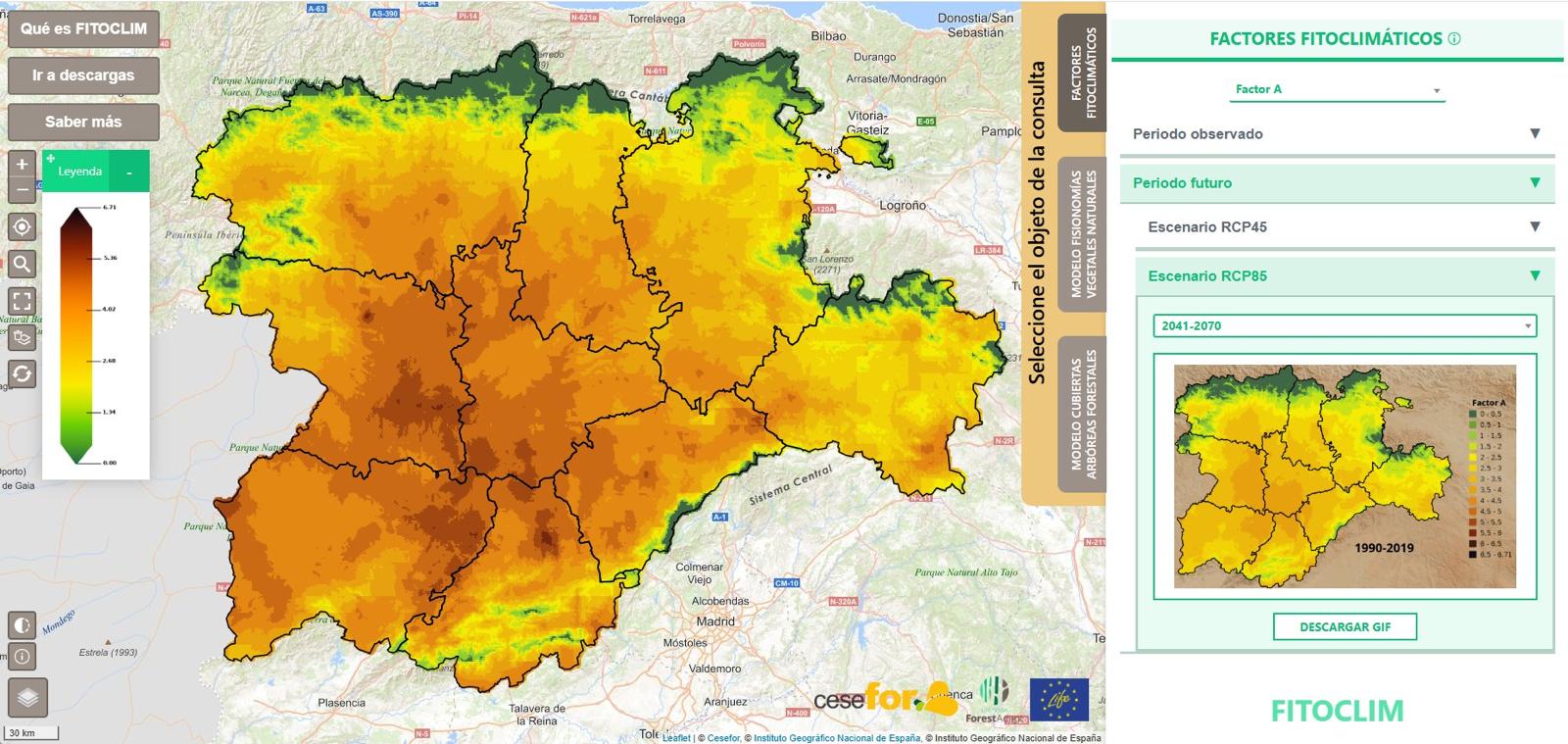 Plataforma digital para mejorar la gestión forestal ante las nuevas exigencias climáticas