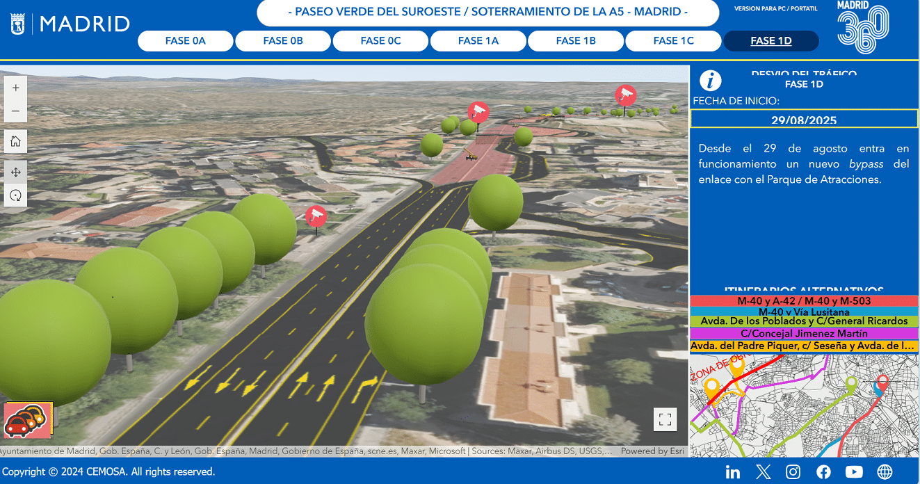 Cómo BIM y GIS ayudaron al Ayuntamiento de Madrid en la A5